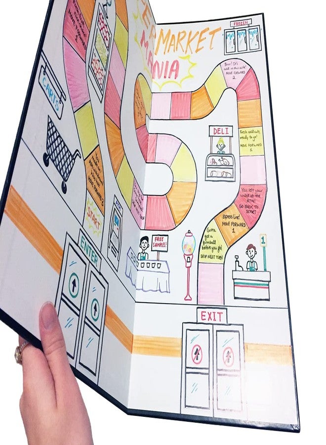 Apostrophe Games One Blank Game Board (1 Game Board 18" x 18") Create Your Own Board Game, DIY Board Game, Family Board Games - Image 4